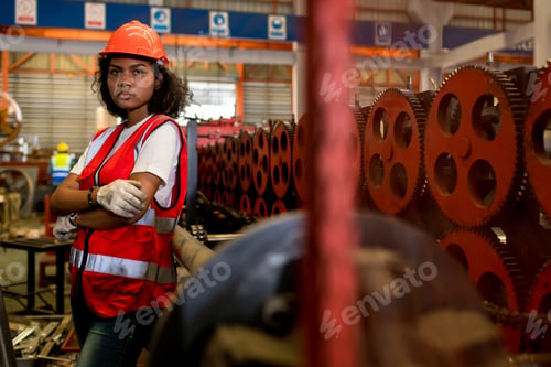 Preview: Foreman or worker work at factory site check up machine or products in site.