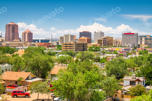 Preview: Albuquerque, New Mexico, USA Cityscape