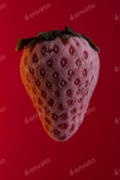 Preview: Frozen strawberries with wonderful soft light