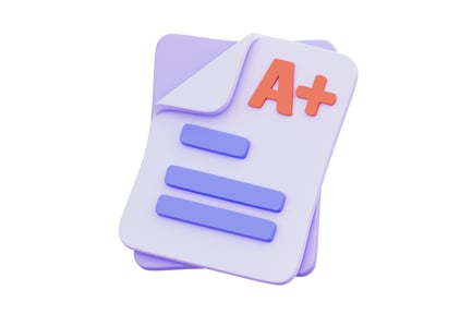 Preview: Exam Result 3D Illustration