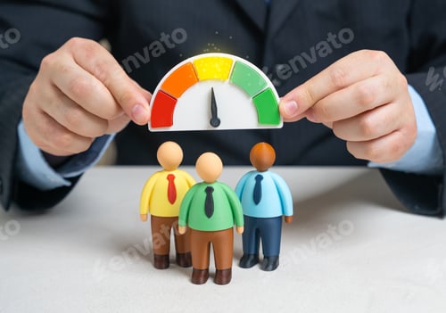 Preview: The rating scale for office employees shows mediocre performance.