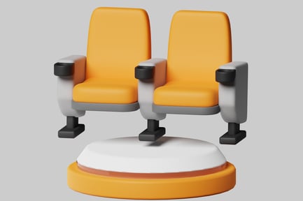 Preview: Two yellow theater seats