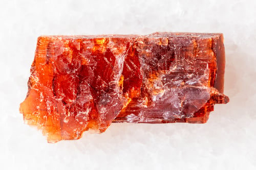Preview: sample of rough villiaumite mineral on white