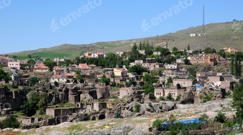 Preview: Beautiful view of the historic town of Guzelyurt in Aksaray, Turkey
