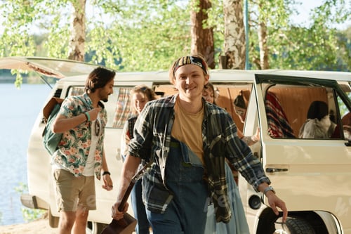 Preview: Young people going camping