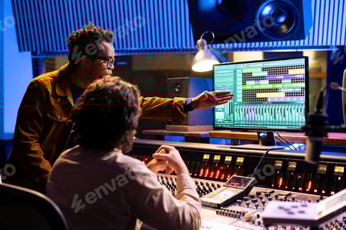 Preview: Audio Engineers Working on Music in Studio