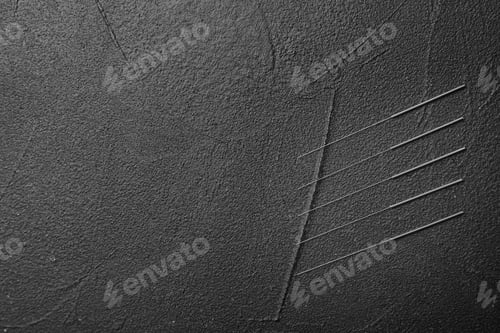 Preview: Needles for acupuncture on dark background, top view