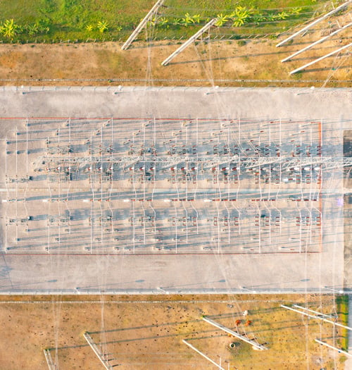Preview: Electricity generating, voltage poles. Power lines on utility cable wires in energy electric