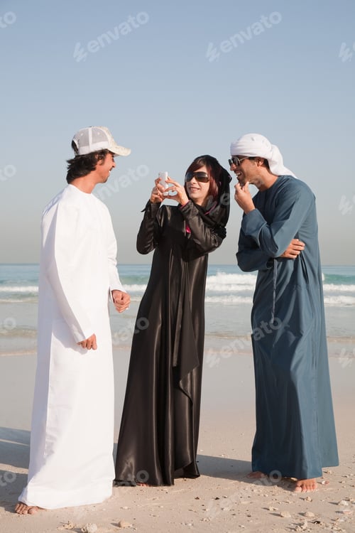 Preview: Middle Eastern people on the beach