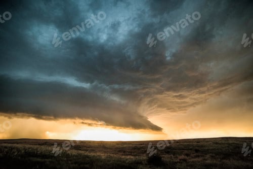 Preview: Supercell at sunset, Holyoke, Colorado, USA