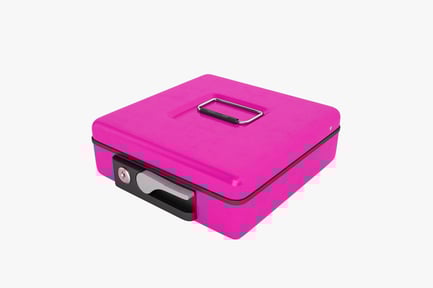 Preview: Closed Metal Cash Box with Key