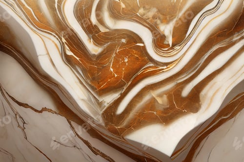 Preview: Background of the marble pattern with golden lines - Digital Generate Image