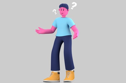 Preview: Cartoon character with a puzzled expression