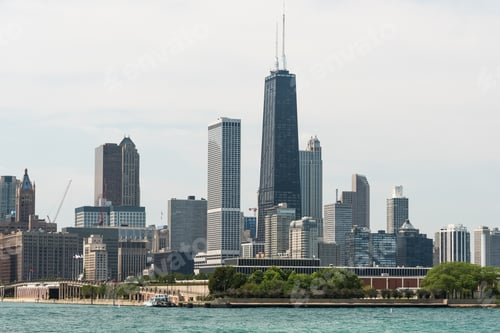 Preview: Chicago Downtown Skyline View From A Boat