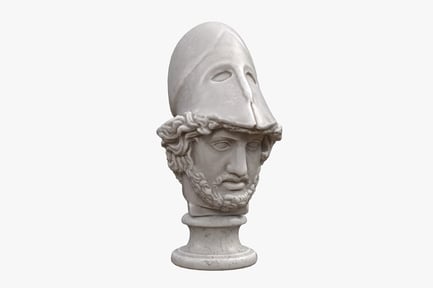 Preview: Pericles Portrait Bust with Corinthian Helmet