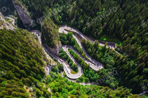 Preview: Aerial drone view of nature in Romania