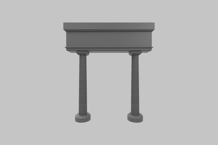 Preview: Archway Gate Romanian Temple