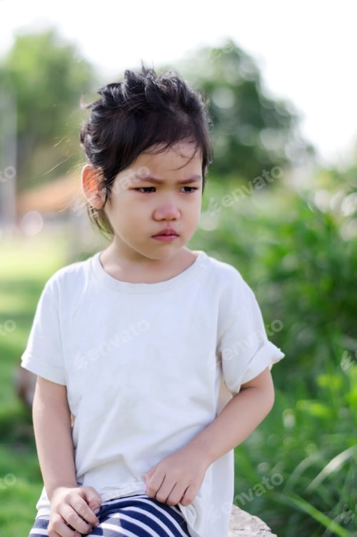 Preview: A girl in sad emotional