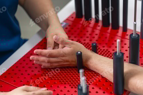 Preview: Development of movements of the radial wrist joint on a functional board for the hand.