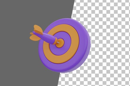 Preview: Dart Board 3D Icon