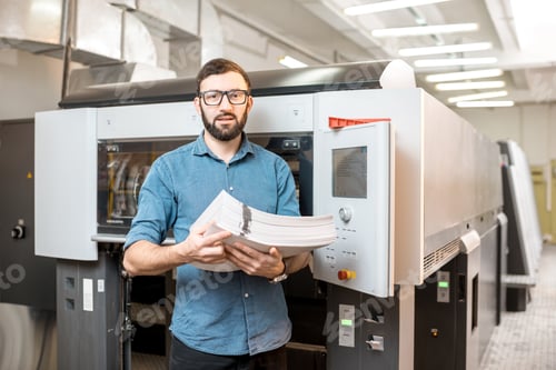 Preview: Typographer portrait at the manufacturing