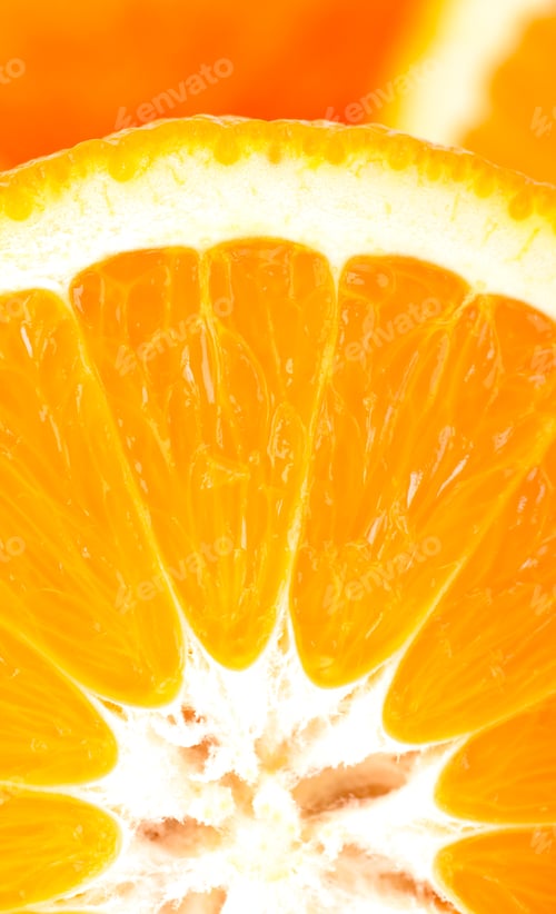 Vista previa: Orange fruit sliced isolated on white background