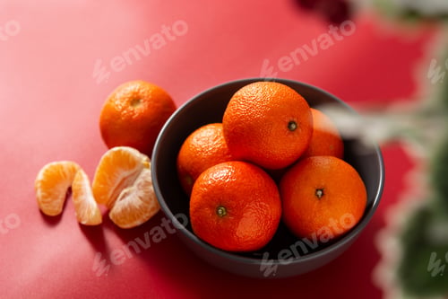 Preview: Fresh tangerines in bowl