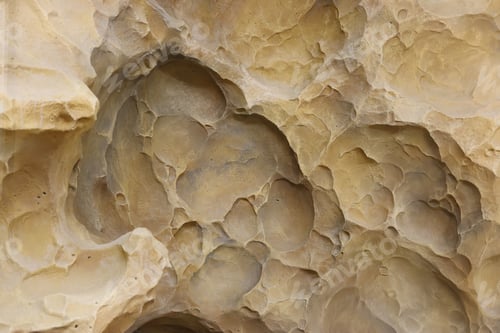 Preview: Combination of stone relief like a orange planet surface. Brown stone with abnormal relief shape