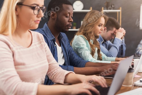 Preview: Programmers working in software developing company