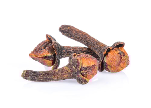 Preview: cloves spices on white background