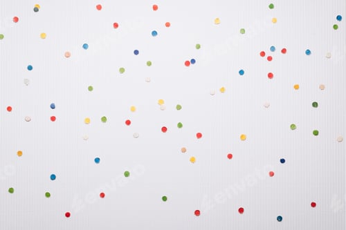 Preview: White Christmas background with confetti