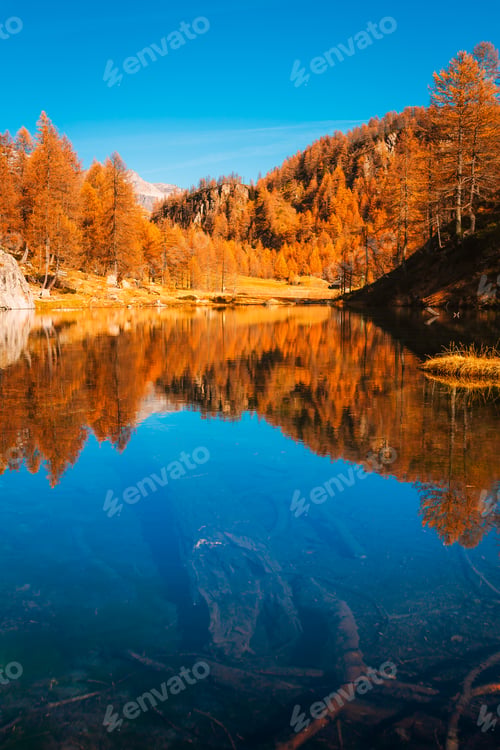 Preview: Autumn Reflections on Lake of Witches, Alpe Devero, Italy