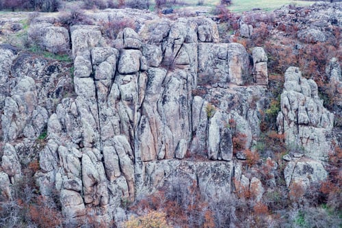 Preview: Aktovsky Canyon in Ukraine surrounded large stone boulders