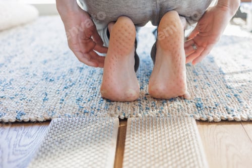 Preview: sadhu board for concentration and relaxation training. man stands on nails, zen