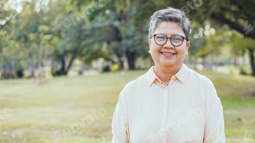 Preview: Portrait of happy Asian woman smile