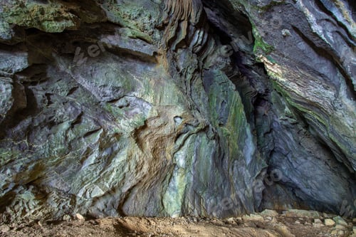 Preview: Mossy natural rock formations in the Skrad municipality in Croatia