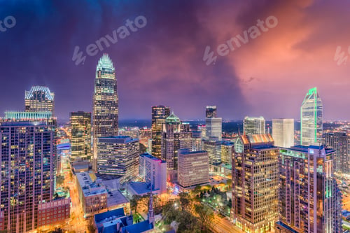 Preview: Charlotte, North Carolina Skyline