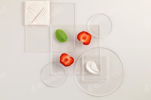 Preview: Strawberries, swatch, and moisturizer texture