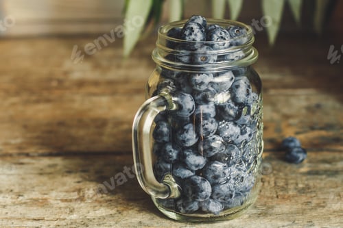 Preview: Blueberry Close Up - Ripe Years Antioxidant (Harvest). Food Background