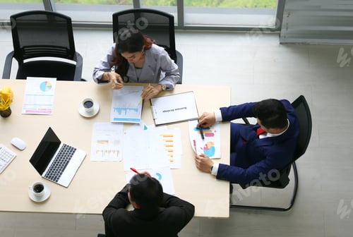 Preview: Group of Business People Diverse Meeting and Working in the Office, Seminar Concept