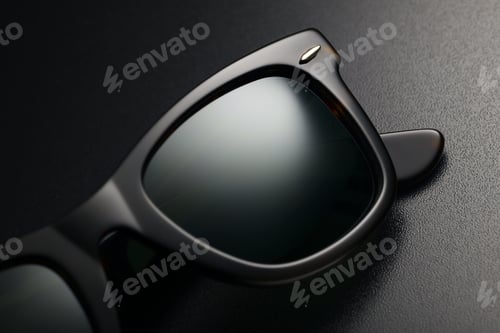 Preview: Black sunglasses isolated