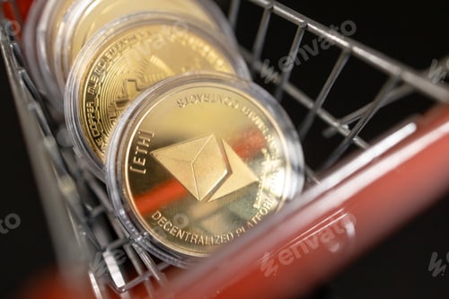 Preview: Bitcoin inside trolley cart