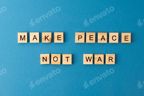 Preview: The phrase is laid out in wooden letters. Top view. Motivation.