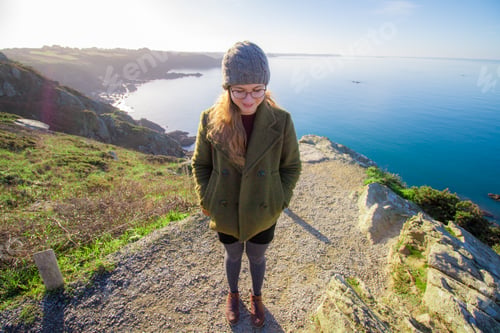 Preview: Handsome Smiling Girl In Normandy,France,Europe