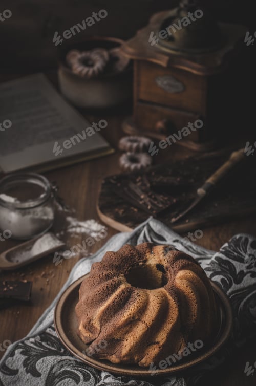 Preview: Monkey bread with chocolate, food photography