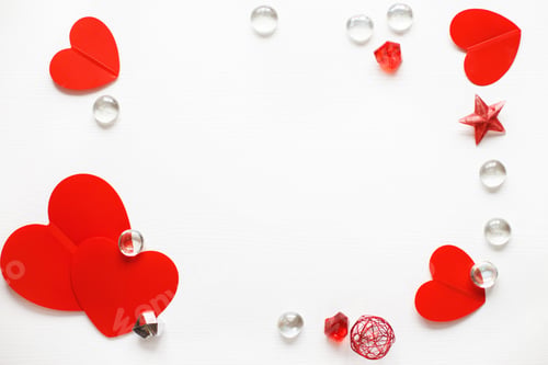 Preview: Valentine card. Heart shape frame. Romantic decoration element for Mothers Day.
