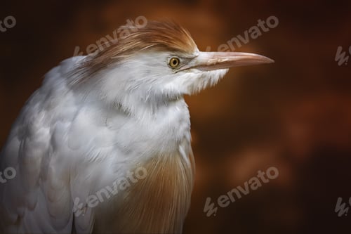 Preview: Cattle Egret (Bubulcus ibis) with Breeding season plumage