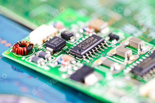 Preview: E-waste electronic, computer circuit cpu chip mainboard