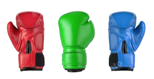 Preview: Red, blue and green boxing gloves