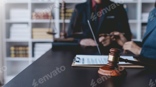 Preview: Lawyer discuss the contract document. Treaty of the law. Sign a contract business.